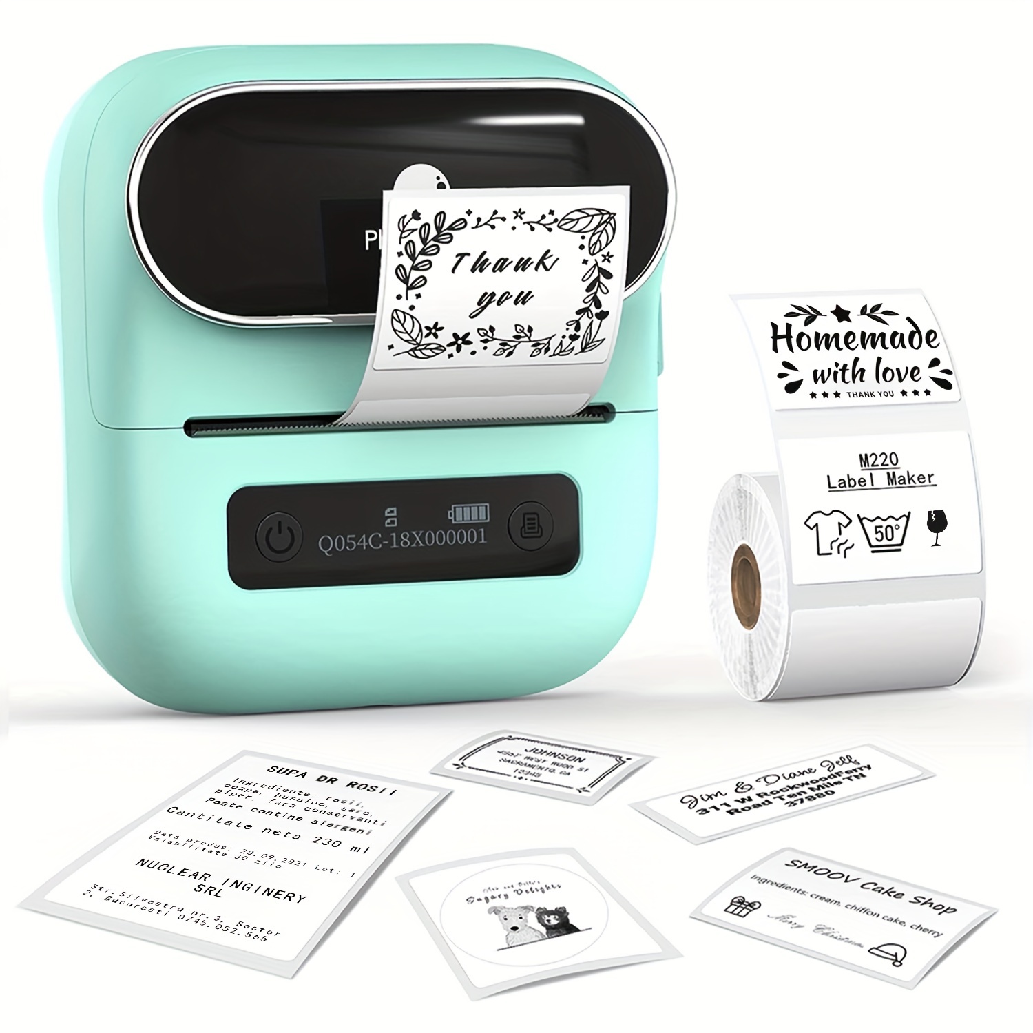 MARKLIFE Etiqueteuse Imprimante Etiquette Code Barre Mini Machine a Etiquettes  Autocollantes Label Maker Bluetooth Thermique P50 Compatible avec Les  Smartphone et PC pour Maison Petites Entreprises : : Fournitures  de bureau