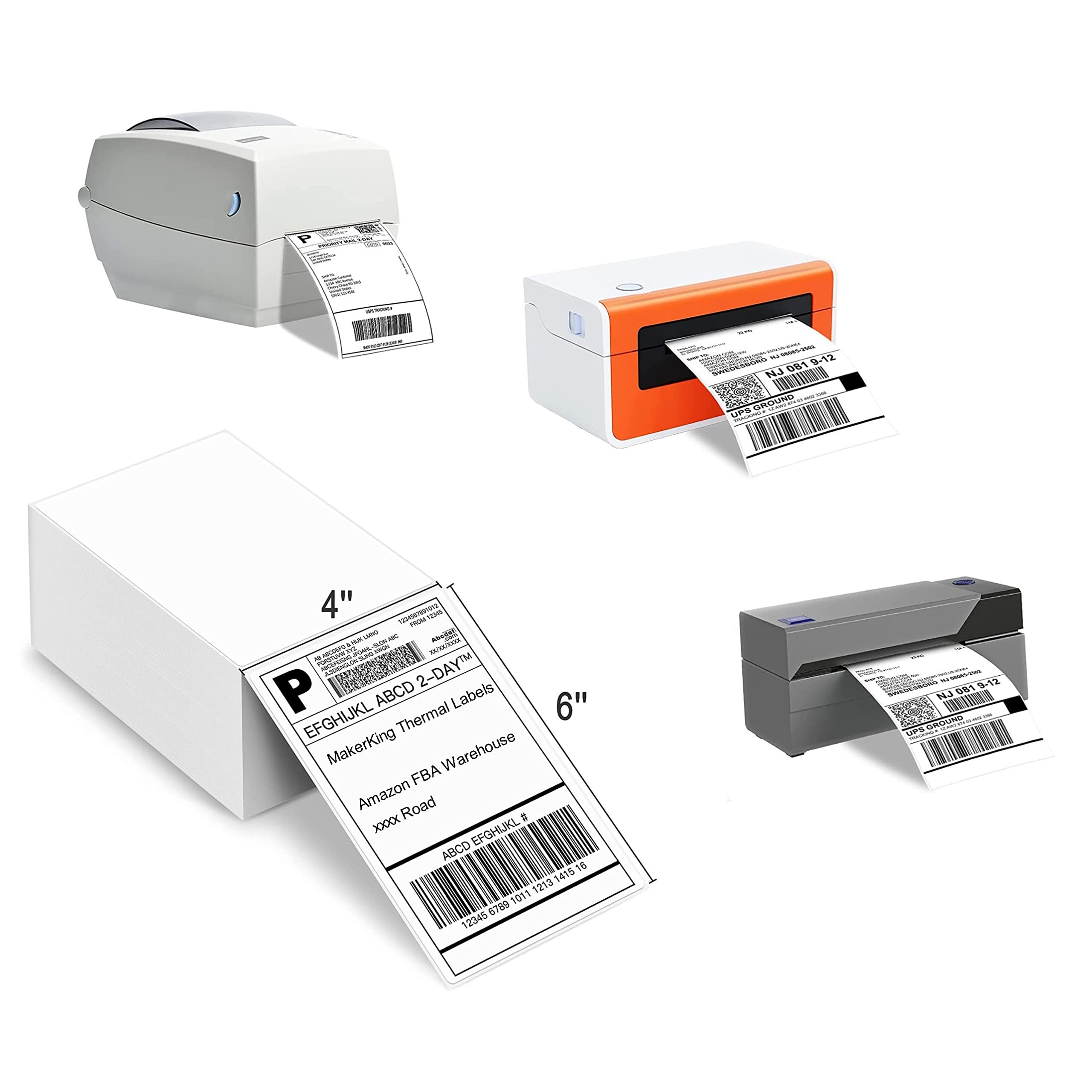Imprimante photo PeriPage Mini imprimante thermique portable Bluetooth 58  mm avec 4 rouleaux de papier d'impression -rouge