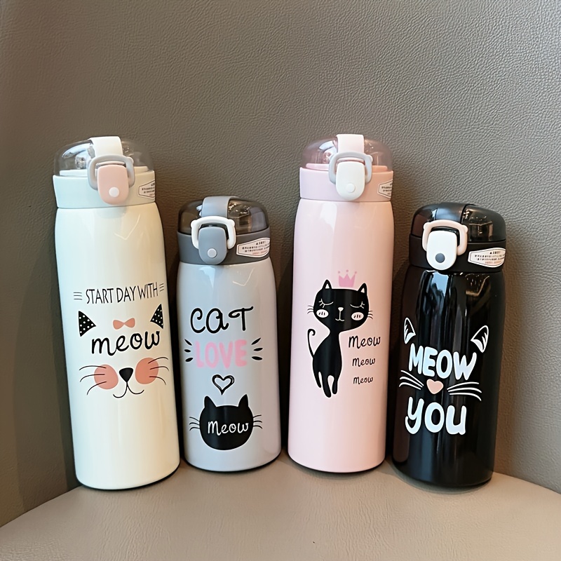 16 Oz Cups with Dome Lids Cute Cat Ear Tumbler with Straw Plastic Cup with  Straw and Lid - China Water Bottle and Vacuum Cup price