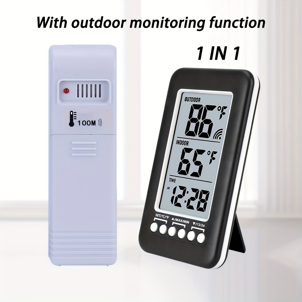  Indoor/Outdoor Thermometer -55-55 C and -50-130 F : Patio, Lawn  & Garden
