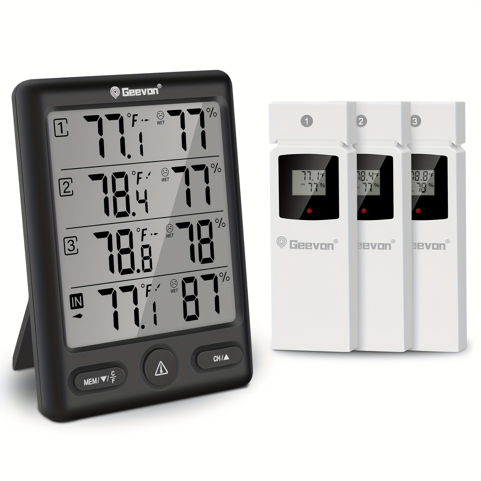 ThermoPro WiFi Thermometer Hygrometer TP90, Compatible with Alexa, Smart Humidity Temperature Sensor with App, Wireless Home Temperature and Humidity