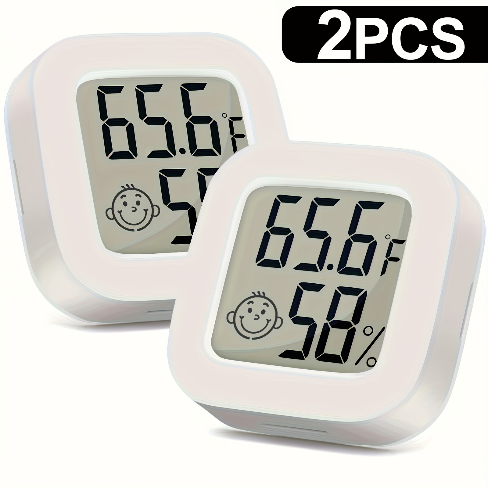 Mini Hygrometer Thermometer 2PCS Mini Digital Humidity Gauge, AikTryee  Hygrometer Indoor Humidity Monitor Temperature Humidity Gauge Meter for