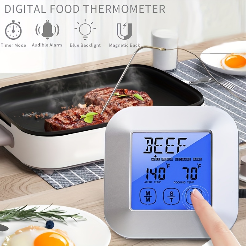 Gunk Digital LCD Display Temperature Thermometer Monitor for Refrigerator  Fridge Freezer Aquarium Kitchen : : Home & Kitchen