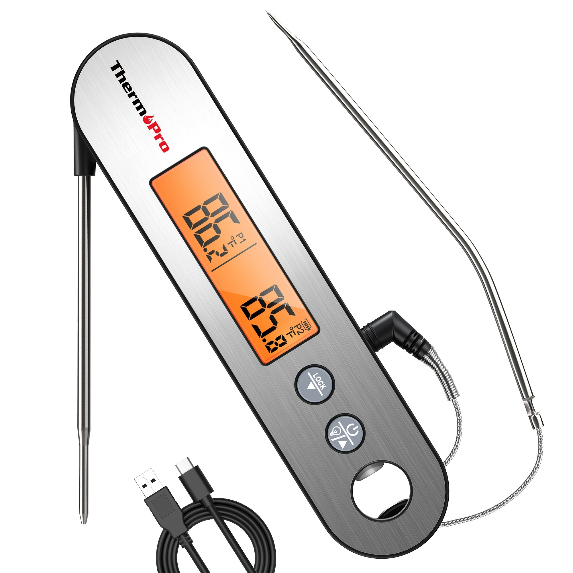 Thermometer Embedded Waterproof Probe Thermometer - Temu