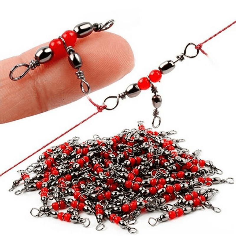 AGOOL Three 3 Way Barrel Fishing Swivels Cross-Line - 50/100pcs T-Turn  Crossline Fishing Connector Fast Copper with Stainless Steel Tackle  Accessories