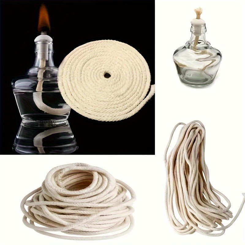 3pcs Lamp Wicks, Fiberglass Oil Lamp Wick Stainless Steel Candle Sticks,  Erternal Lamp Wicks,Auspicious Home Decorations, New Year Gifts For Friends  And Family