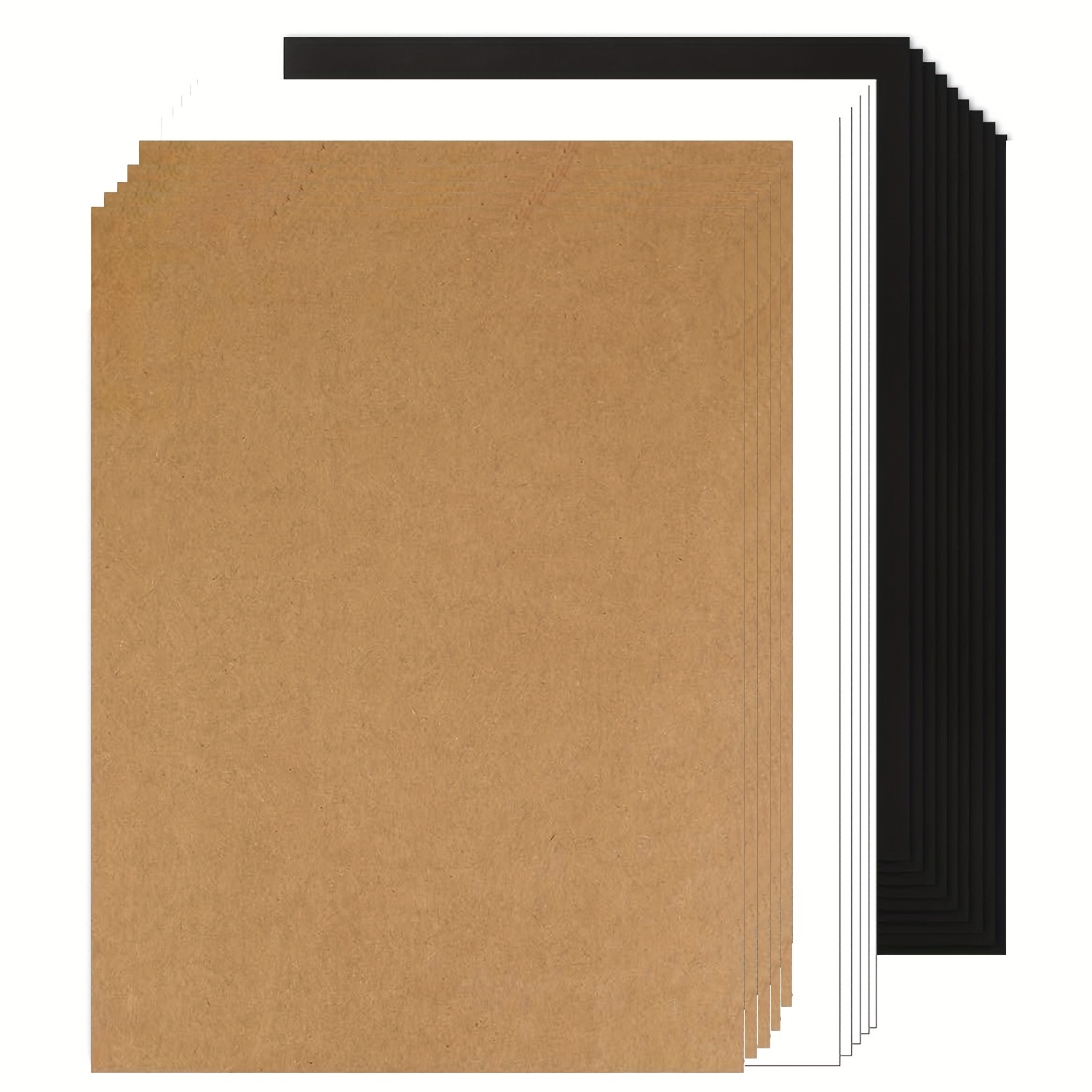 Black Gold and White 8.5 x 11 Color Thick Card Stock Paper Sheets Bulk  Set, Make Your Own Art & Crafts Greetings & Invitations, Gift Tags, | 25  Gold