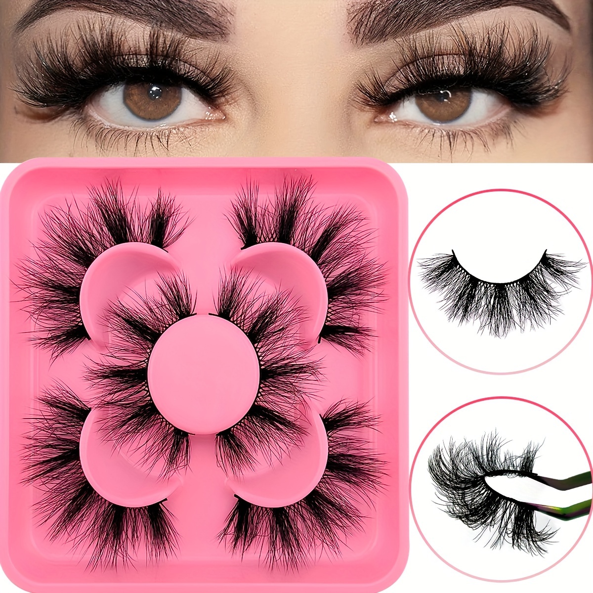 LIUXIN 20 pièces 20mm 3D Couleur Mixte sécurité Jouet Yeux + Cils