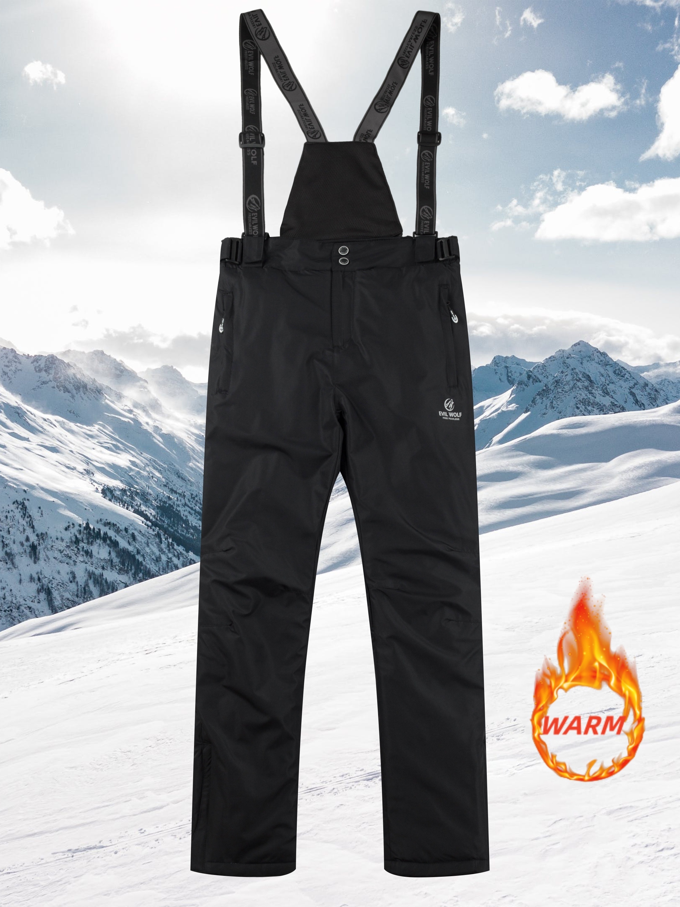 Pantalones de esquí para hombre, pantalones de invierno cálidos a prueba de  viento, impermeables, para nieve, transpirables, sueltos, para esquí,  snowboard y senderismo - AliExpress