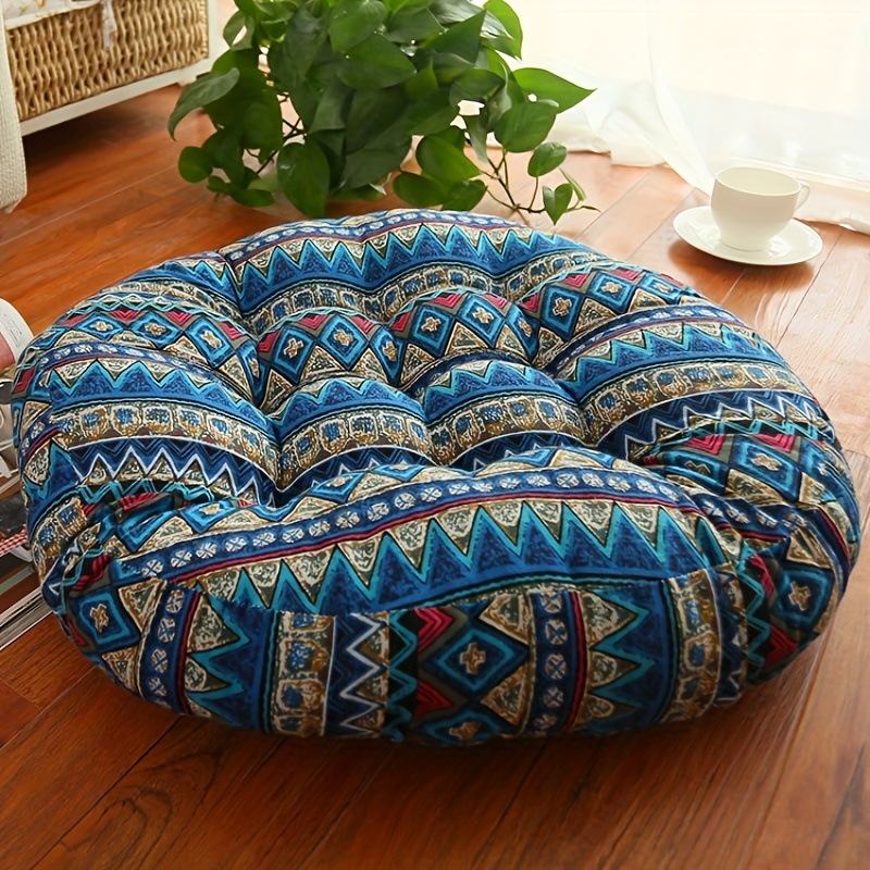 Bohemian Style Thick Floor Pillow Cushion Vintage Moroccan - Temu