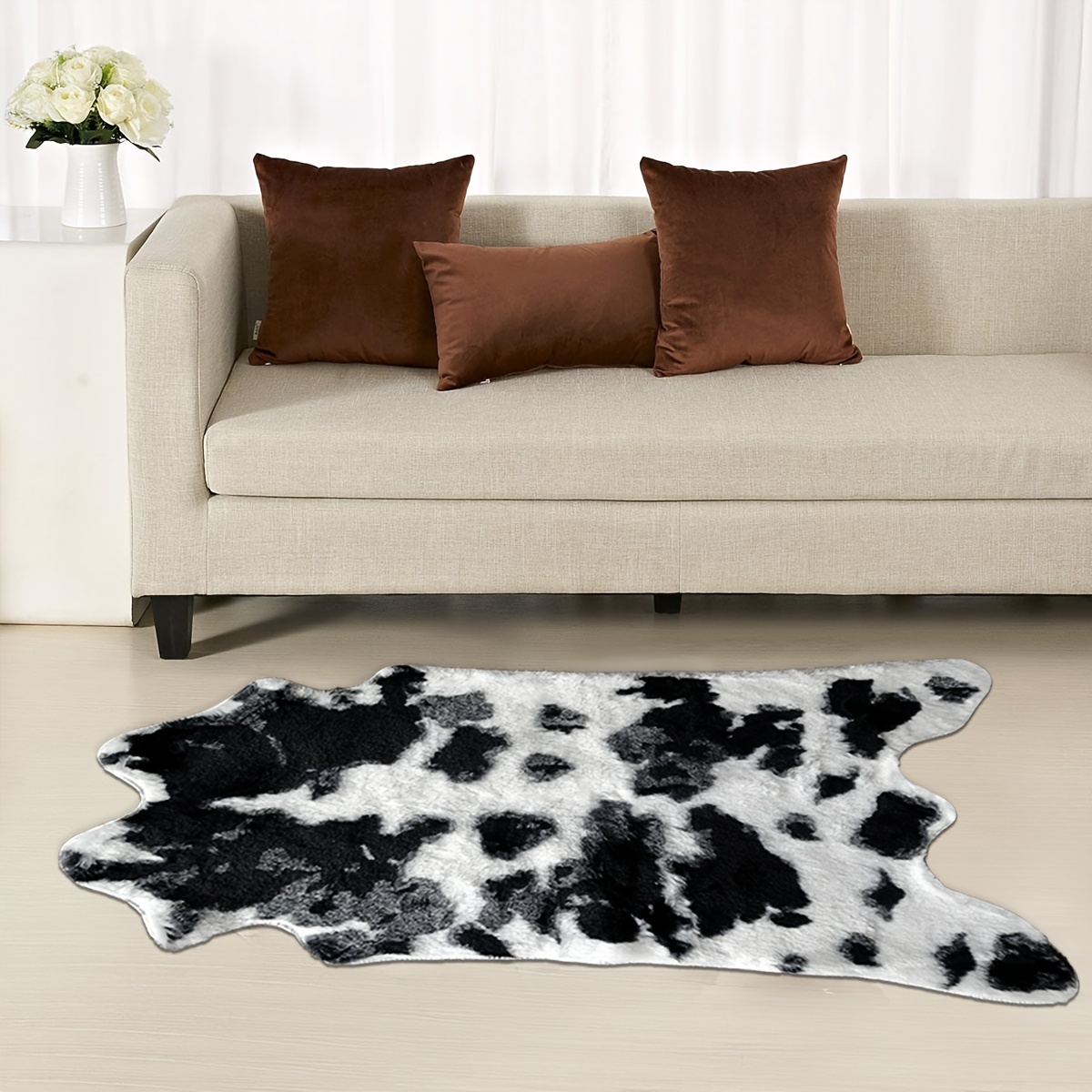 Cute Cow Rug - Temu