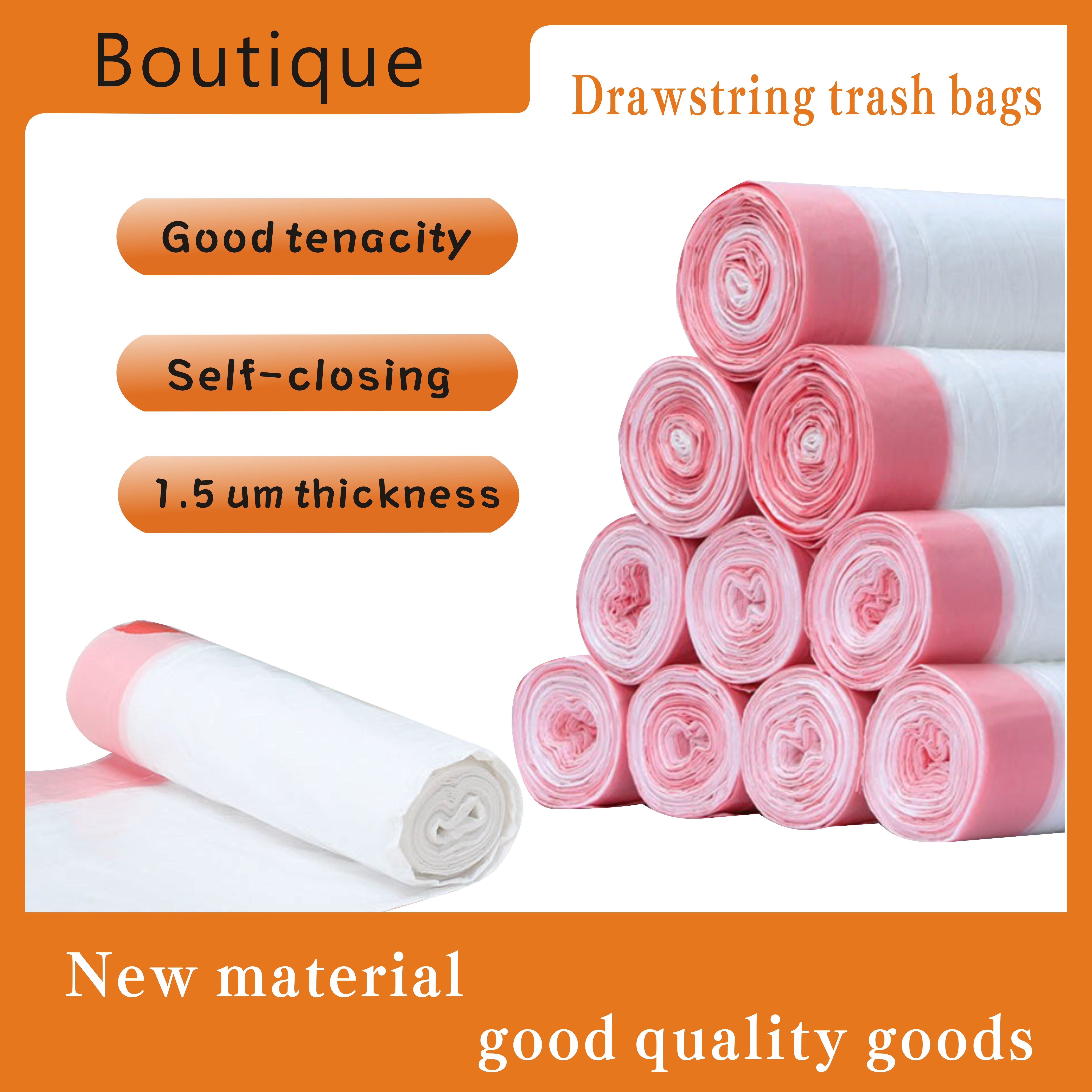 4 Gallon 180pcs Small Pink Trash Bags Strong Pink Garbage Bags