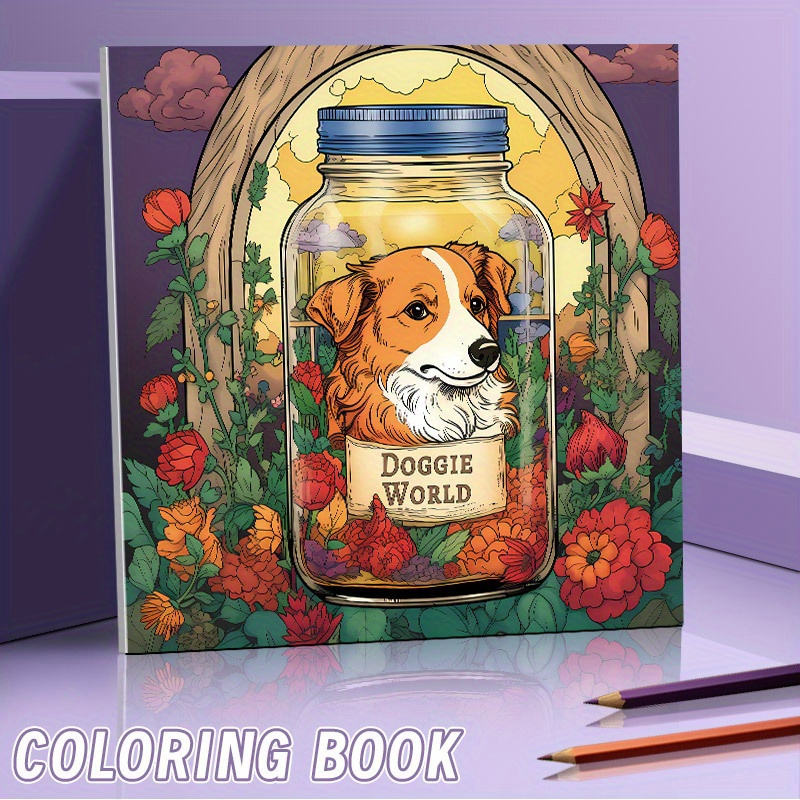 Nouv - Livre de Coloriage de Chien : Cadeaux pour amoureux des