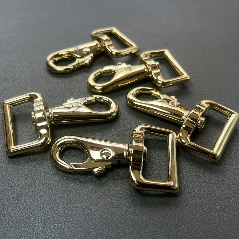 60 Pack Key Chain Clip Hook Swivel Clasp with D Ring Clip Hook Lanyard Snap  Hooks 360 Degree Flexible Lobster Claw Clasps Fastener Hooks for Keychain
