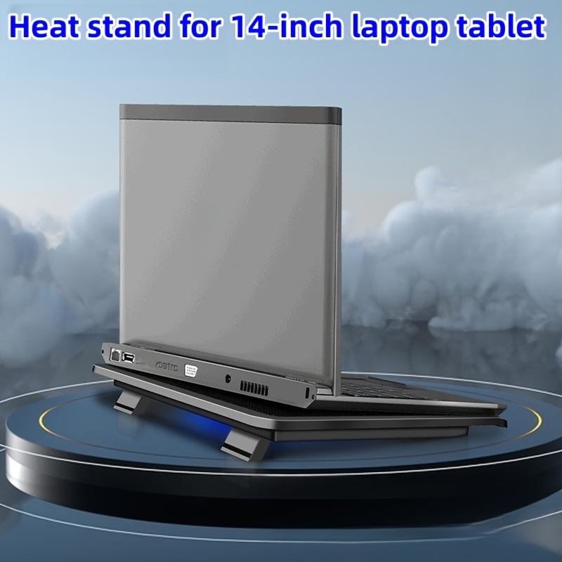 Coussin de refroidissement pour ordinateur portable, refroidisseur d'ordinateur  portable avec ventilateur de refroidissement et support de téléphone pour ordinateur  portable pliable de 15,6 pouces : : Autres