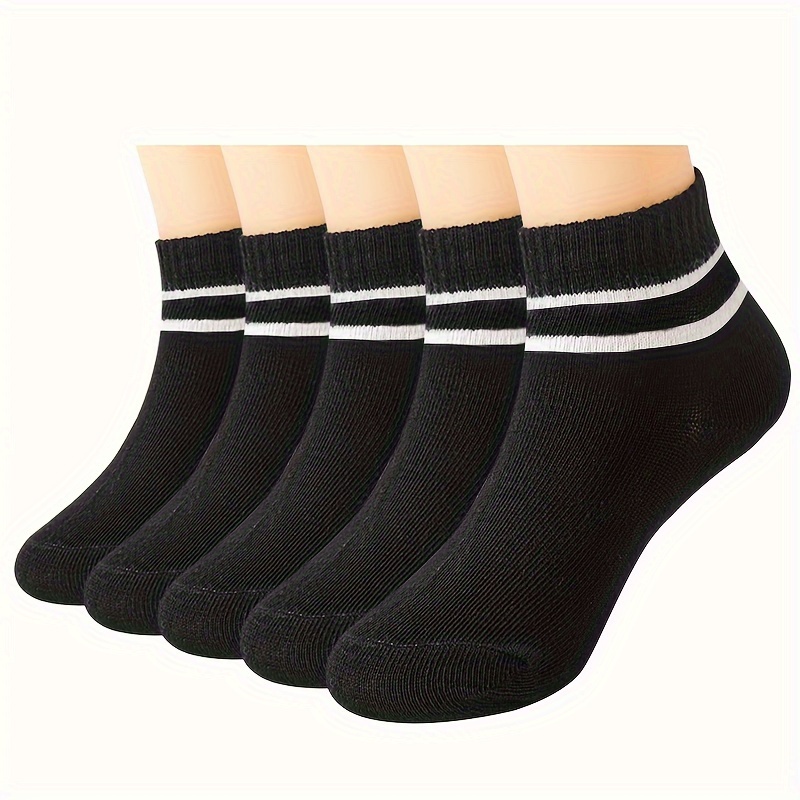 25 Pares Calcetines Tobillo Niños Color Liso Casual - Temu