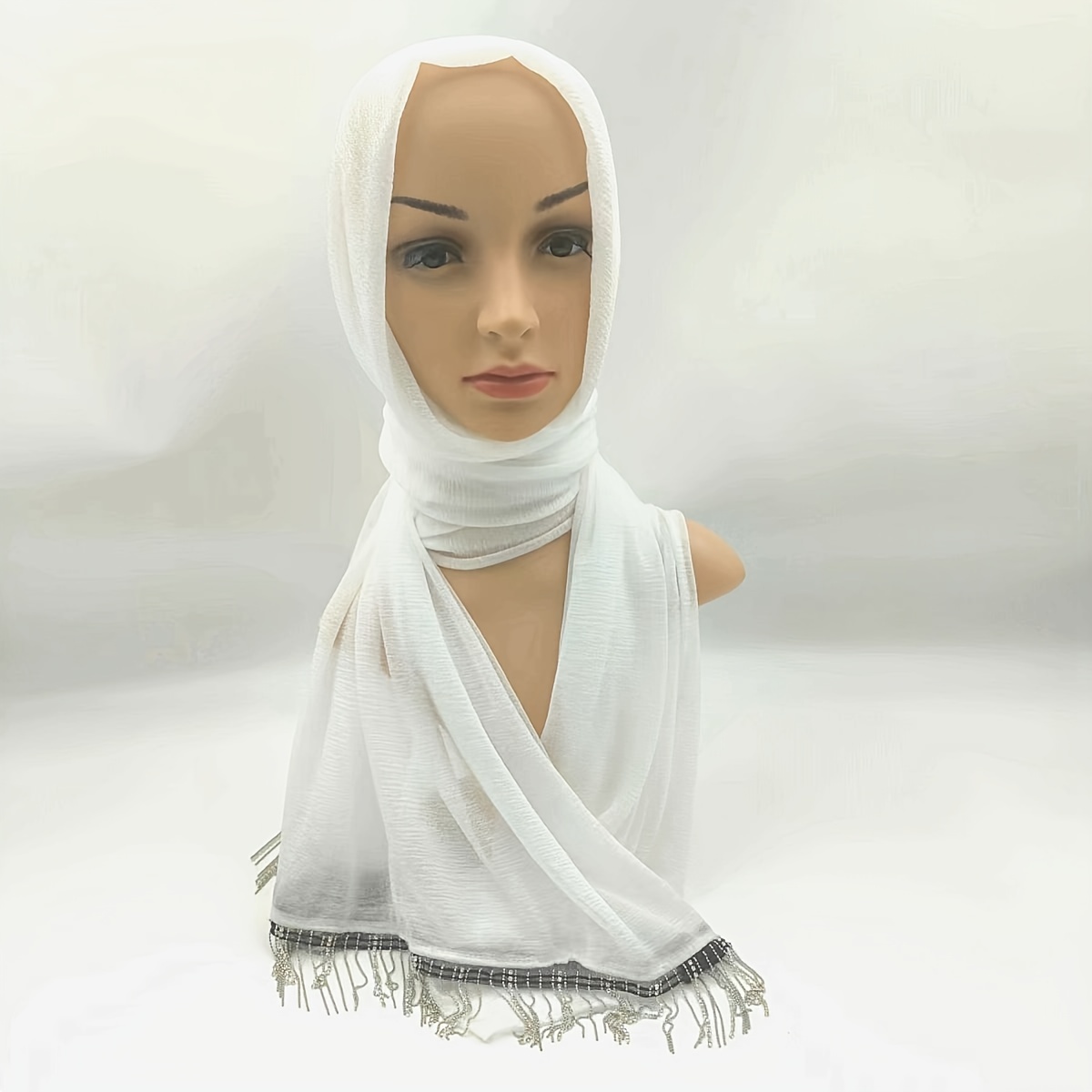 White Scarf - Temu