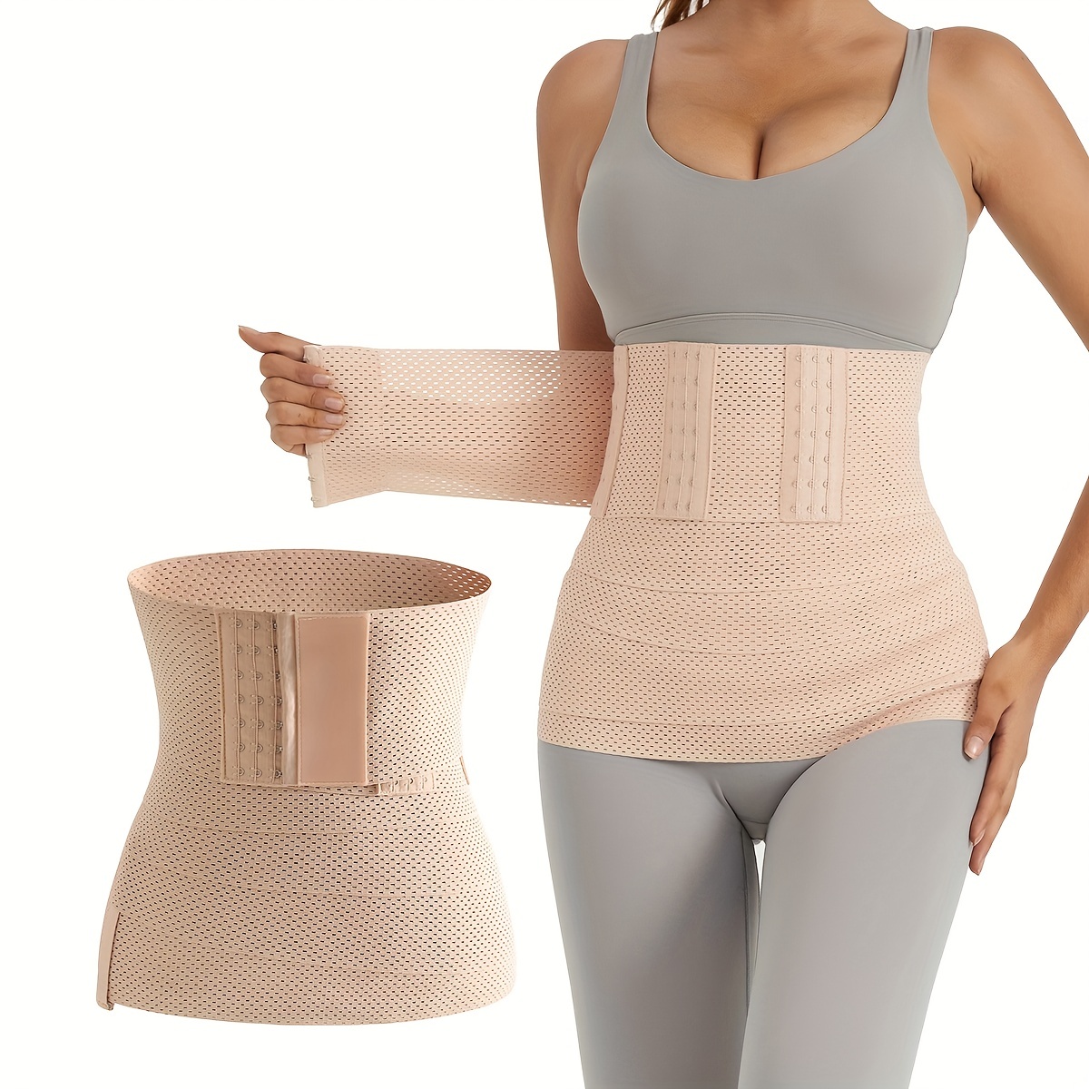 Women's Waist Abdominal Belt Double Compression Breasts - Temu