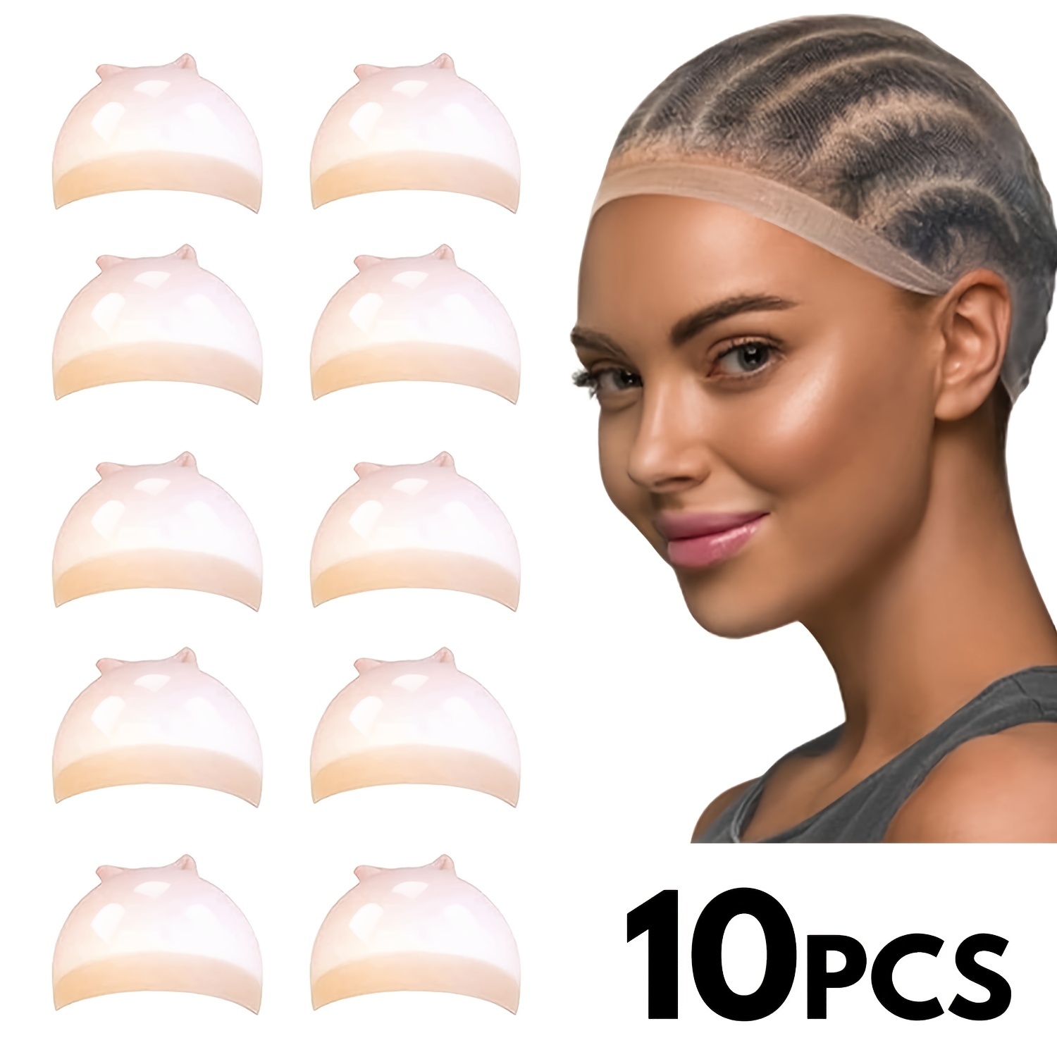 20pcs HD Wig Cap for Lace Front Wig Invisible Wig Cap Bulk Thin Sheer Wig  Caps for Black Women HD Stocking Caps for Wigs Large Wig Supplies for Wig  Install Brown Bald