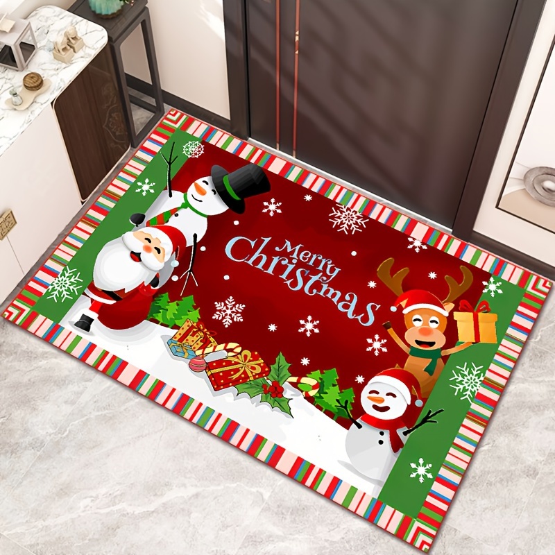 Winter Candy Pine Decor Doormat Indoor Outdoor Carpet - Temu