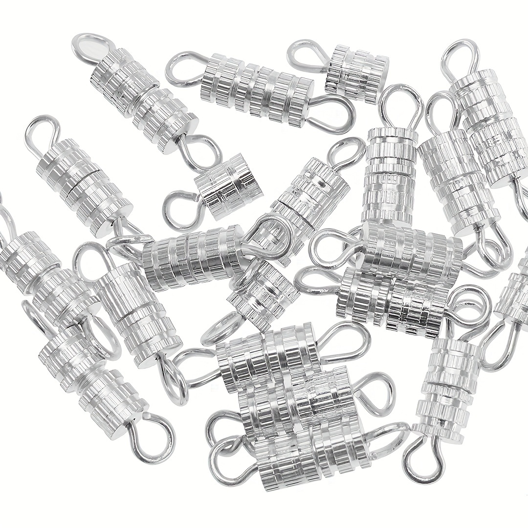 Barrel Screw Clasps Jewelry Connectors Screw Twisted Clasps - Temu