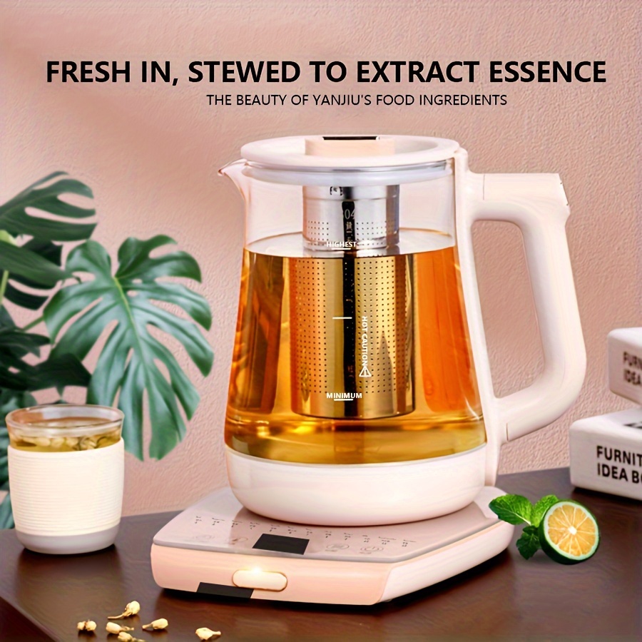 Healthy Pot With 12 Functions,nourishing Tea Kettle Touch Panel,glass  Health Teapot, Multi-function Smart Tea Maker, Electric Kettle - Temu