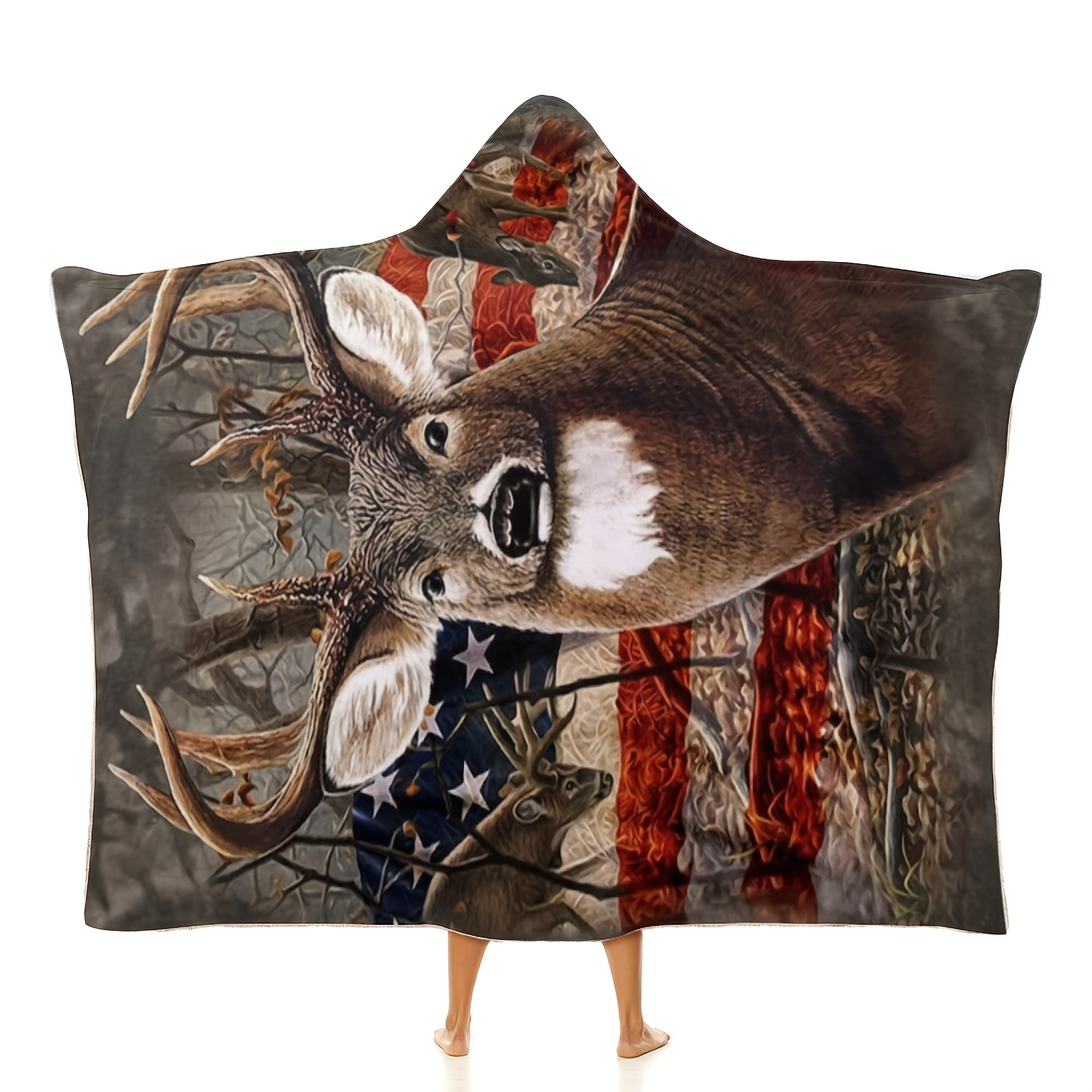 Flannel Blanket American Flag (fishing Man Giant Zebra Fish) - Temu Canada