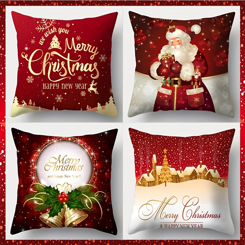 🎄 Funda para cojín decorativa navideña – Texdecor