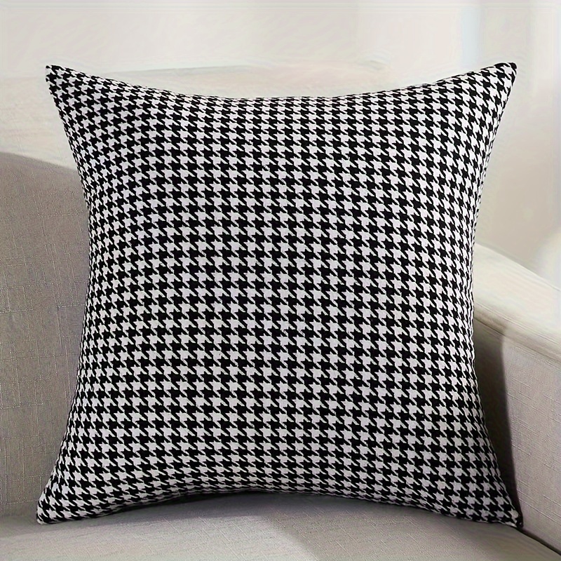 Burlap Houndstooth Cushion For Office Chair Dining Chair - Temu