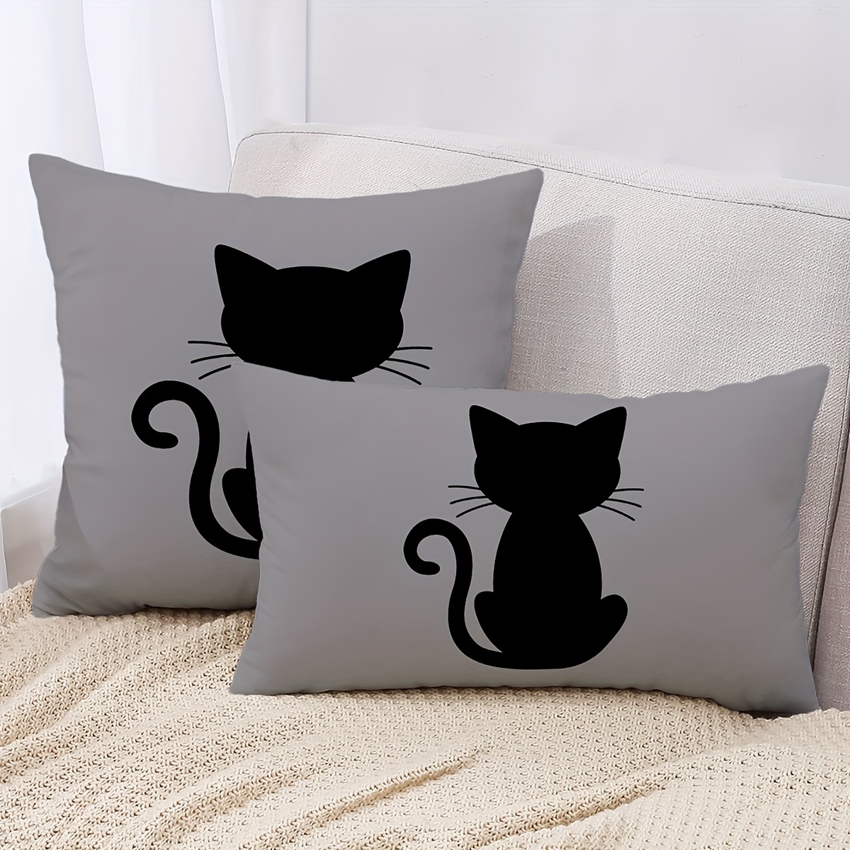 Soft And Comfortable Memory Foam Cat Pattern Cushion For - Temu