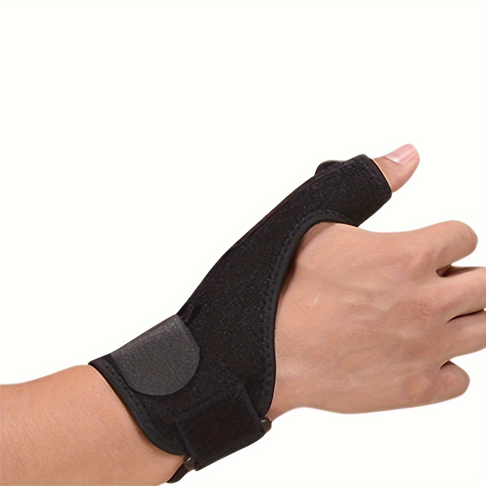 Trigger Thumb Brace Thumb Spica Férula - Estabilizador de pulgar para  dolor, esguinces, artritis, tendinitis (mano derecha o mano izquierda)  (negro)