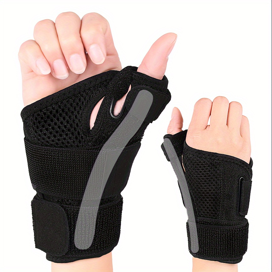 Thumb Brace - Carpal Tunnel Wrist Brace Relief and Tendinitis Arthritis  Sprained, Thumb Spica Splint Wrist Support to Help Sleep, Treat Trigger Finger  Splint Sprained Relieve Pain - Fit Left and Right