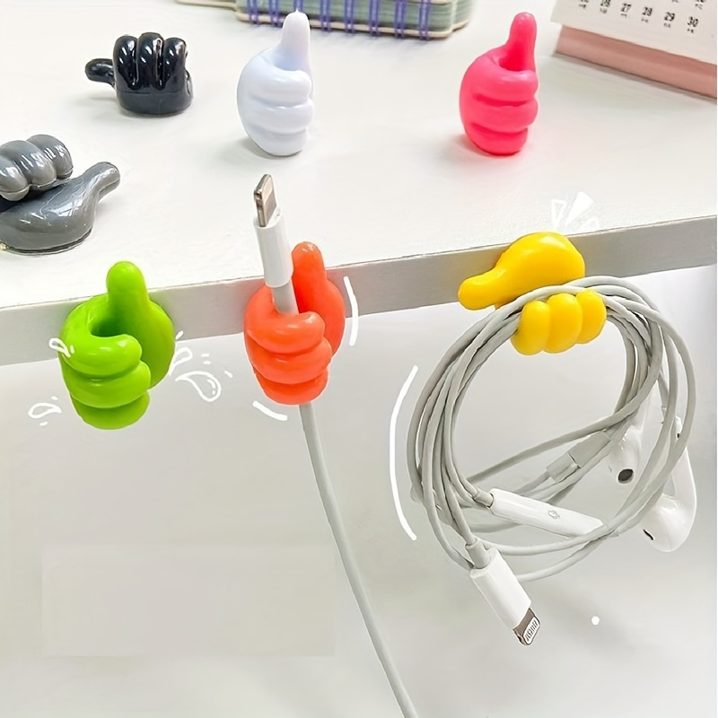 Hide Cablesself-adhesive Wire Hooks - Pvc Cable Organizer For Kitchen &  Bathroom