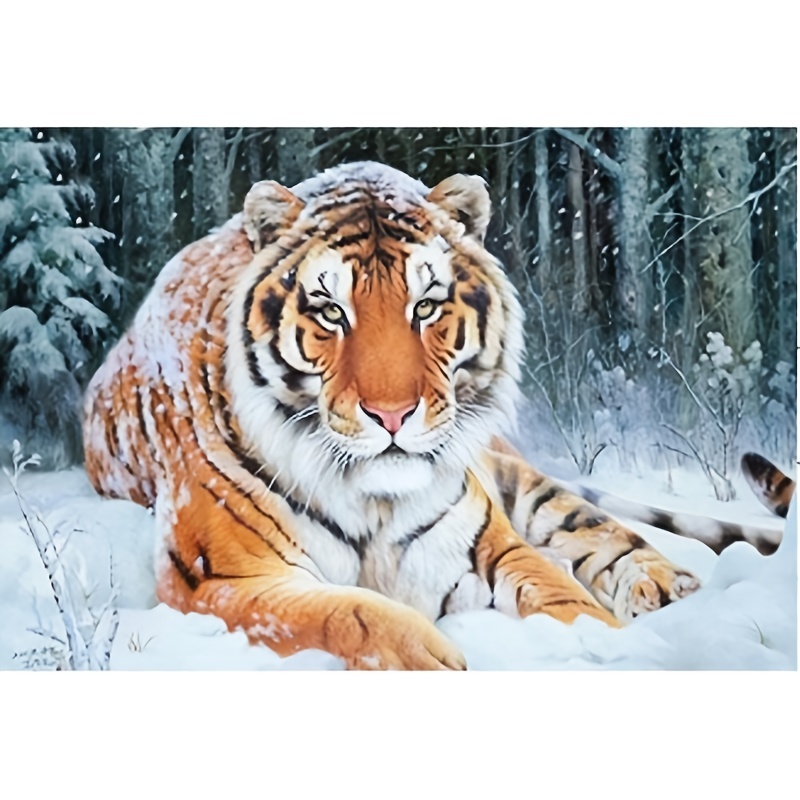 Acquista Tiger Anime Personalizzato 3d Diamond Painting Tools 40x50CM  Immagine