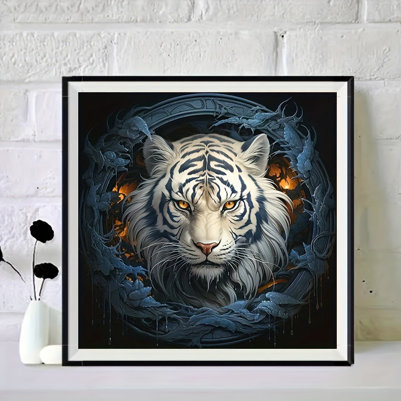 5d Diamante DIY Pintura Tiger Cross Stitch Diamante Bordado