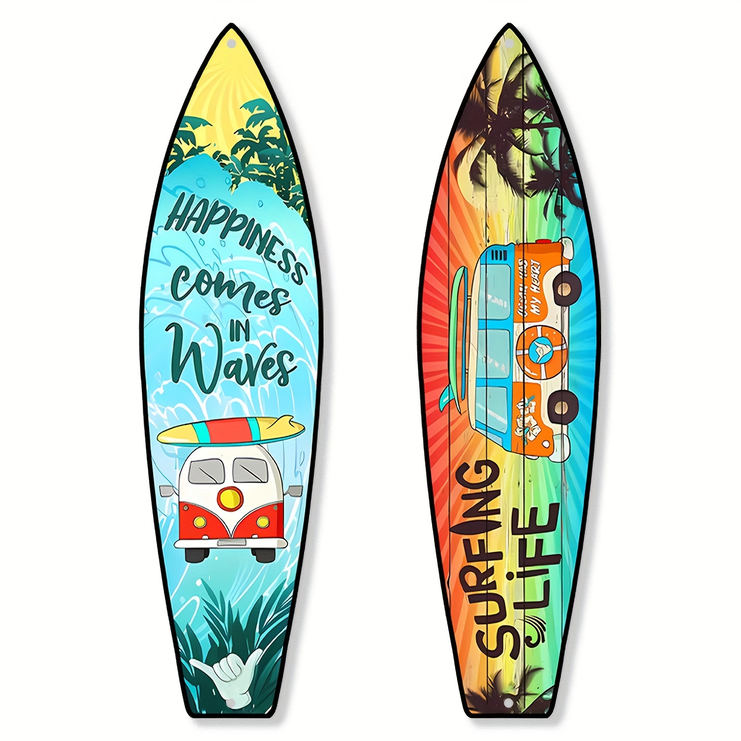 3pcs Tablas de surf Decoraciones de pared Tabla de surf Decoración