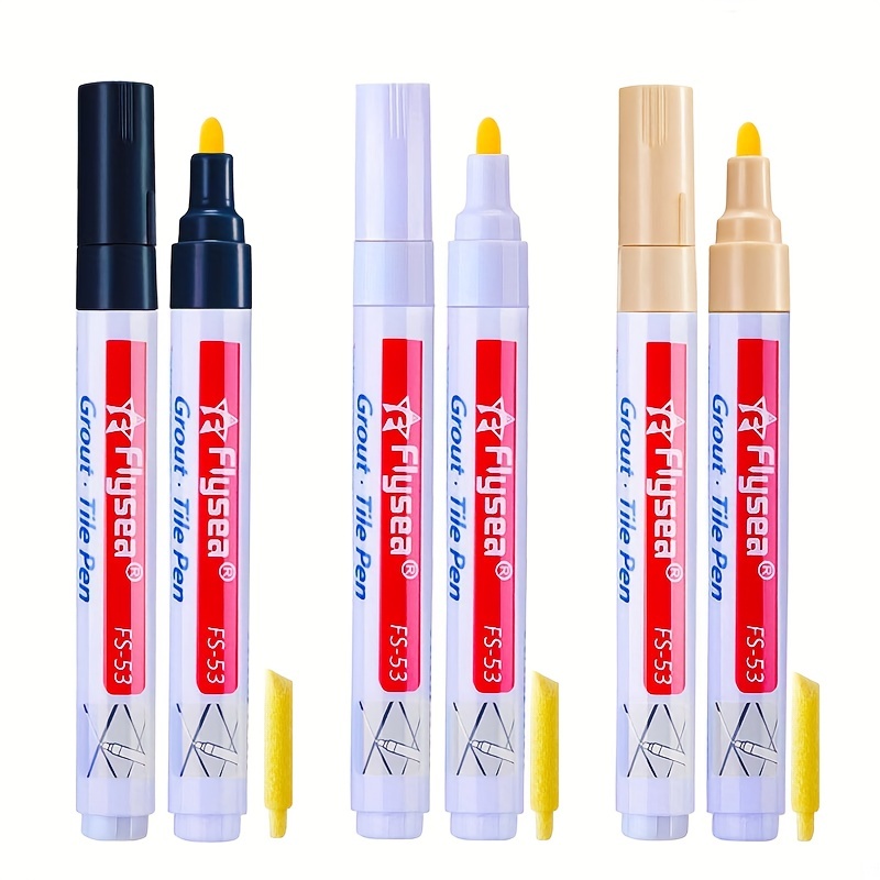 Flysea Grout Marker Pen - Make your grout lines white and rejuvenate your  floor tiles. Amazing! 