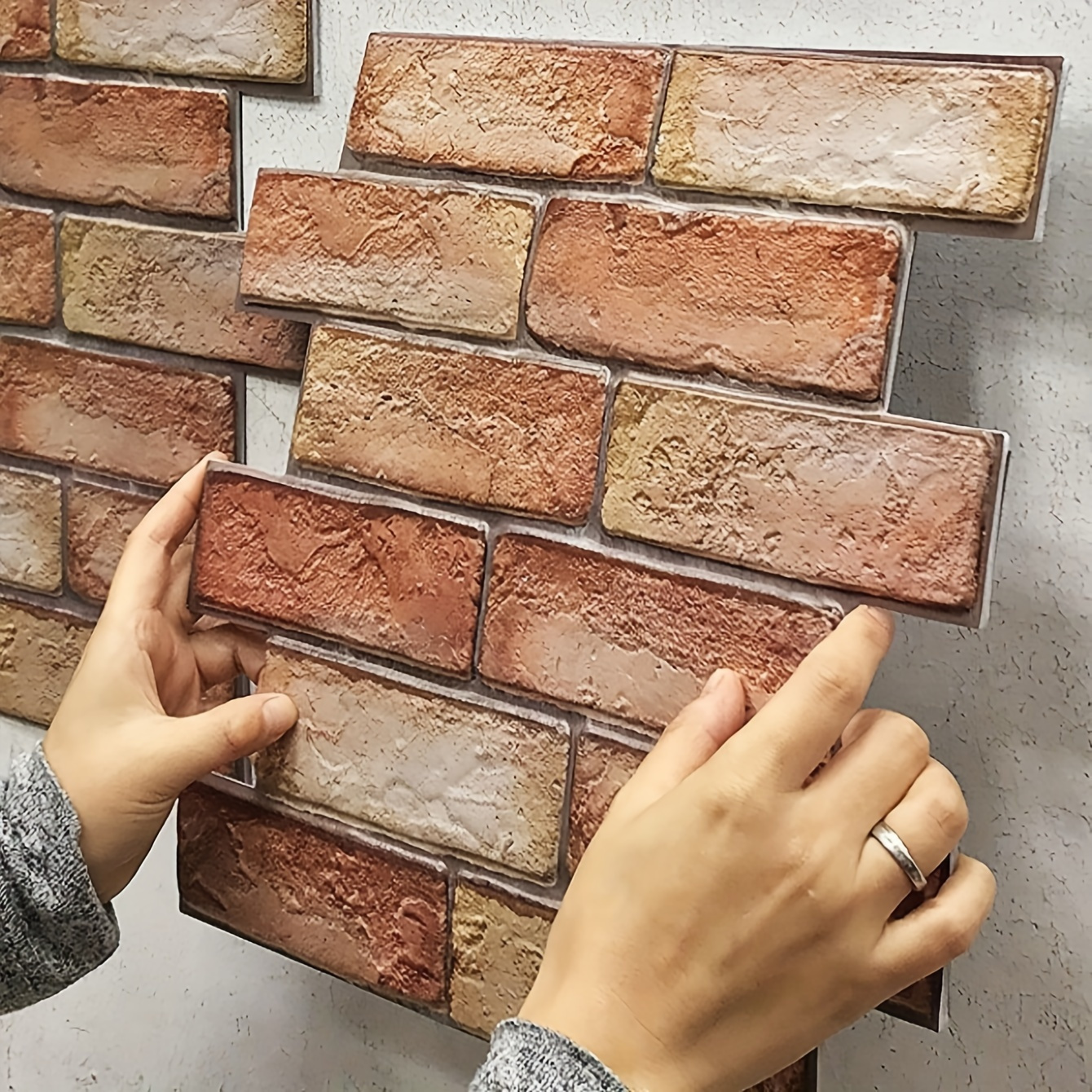 3d Brick Wallpaper - Free Returns Within 90 Days - Temu Denmark