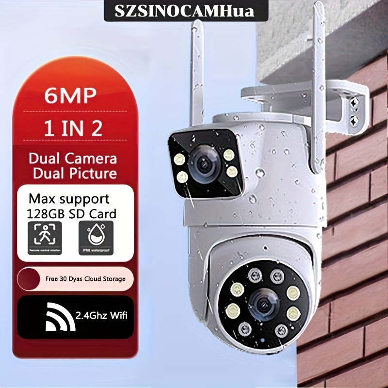 GENBOLT Cámara de seguridad 4G LTE para exteriores con cable con tarjeta  SIM, cámara IP de vigilancia para el hogar PoE con detección de humanoides