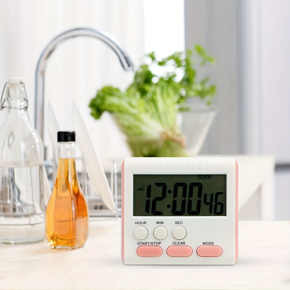 Digital Kitchen Cooking Timer: Magnetic Countdown Countup Egg Timer With  Large Led Display Adjustable Volume And Brightness, Easy To Use For Kids  Elde