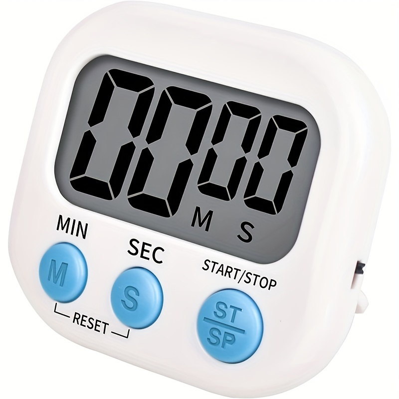 Digital Dual Kitchen Timer, 3 Channels Count UP/Down Timer, Cooking Timer,  Large Display Triple Timer, Loud Volume Alarm and Flashing Light with  Magnetic Back, Stand, Battery Included 