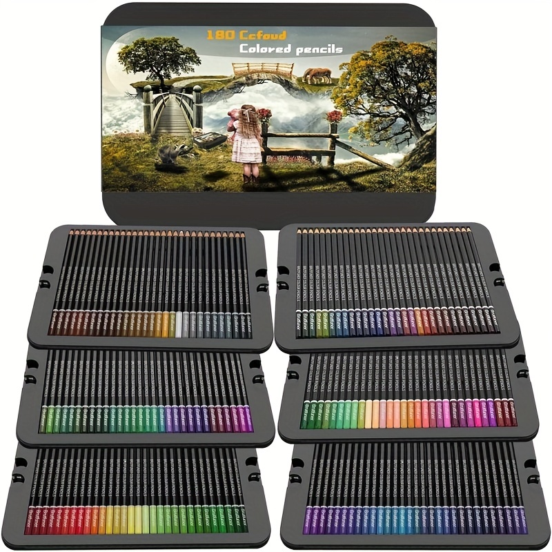 KALOUR Premium Colored Pencils,Set of 120 Colors,Artists Soft Core with Vibrant Color,Ideal for Drawing Sketching shading,col