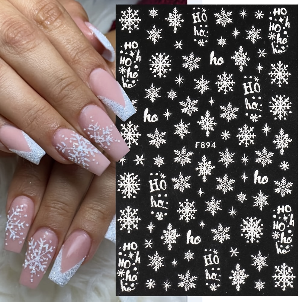  8 Sheets Christmas Nail Art Stickers Winter Snowflake Hollow  Printing Templates Tool Nail Supplies Christmas Nail Airbrush Stencils Snow Nail  Airbrush Stickers Nail Stencils Stickers for Women Girls : Beauty 