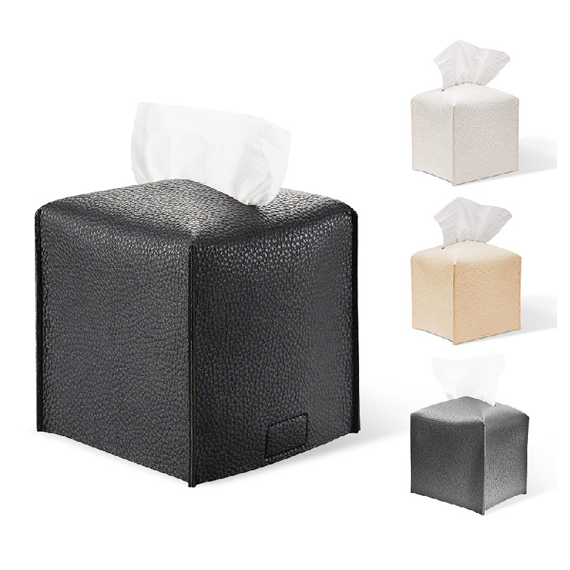 Black Tissue Box Cover,Square Tissue Box Cover,Black Tissue Box  Holders,Tissue Holder for Bathroom Accessories,Bathroom Tissue Holders