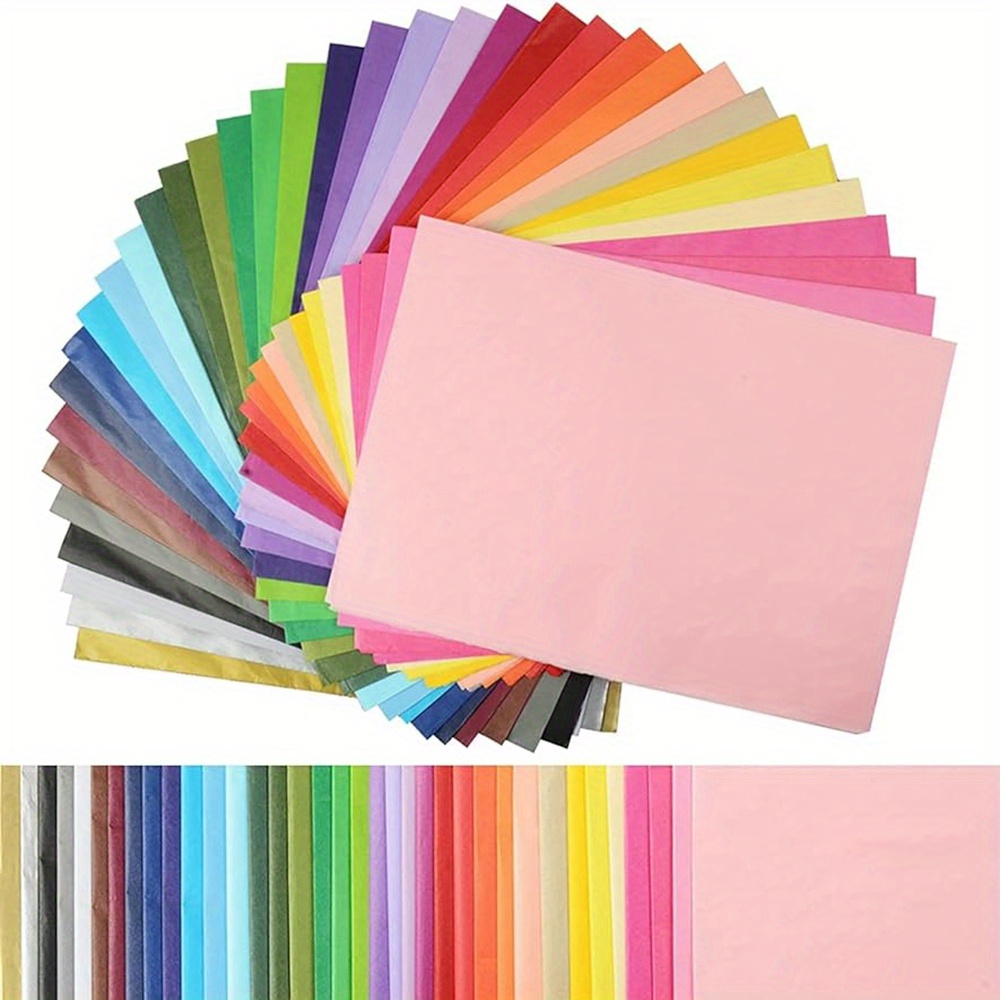 8 color Rainbow Series Color Tissue Wrapping Paper Large - Temu