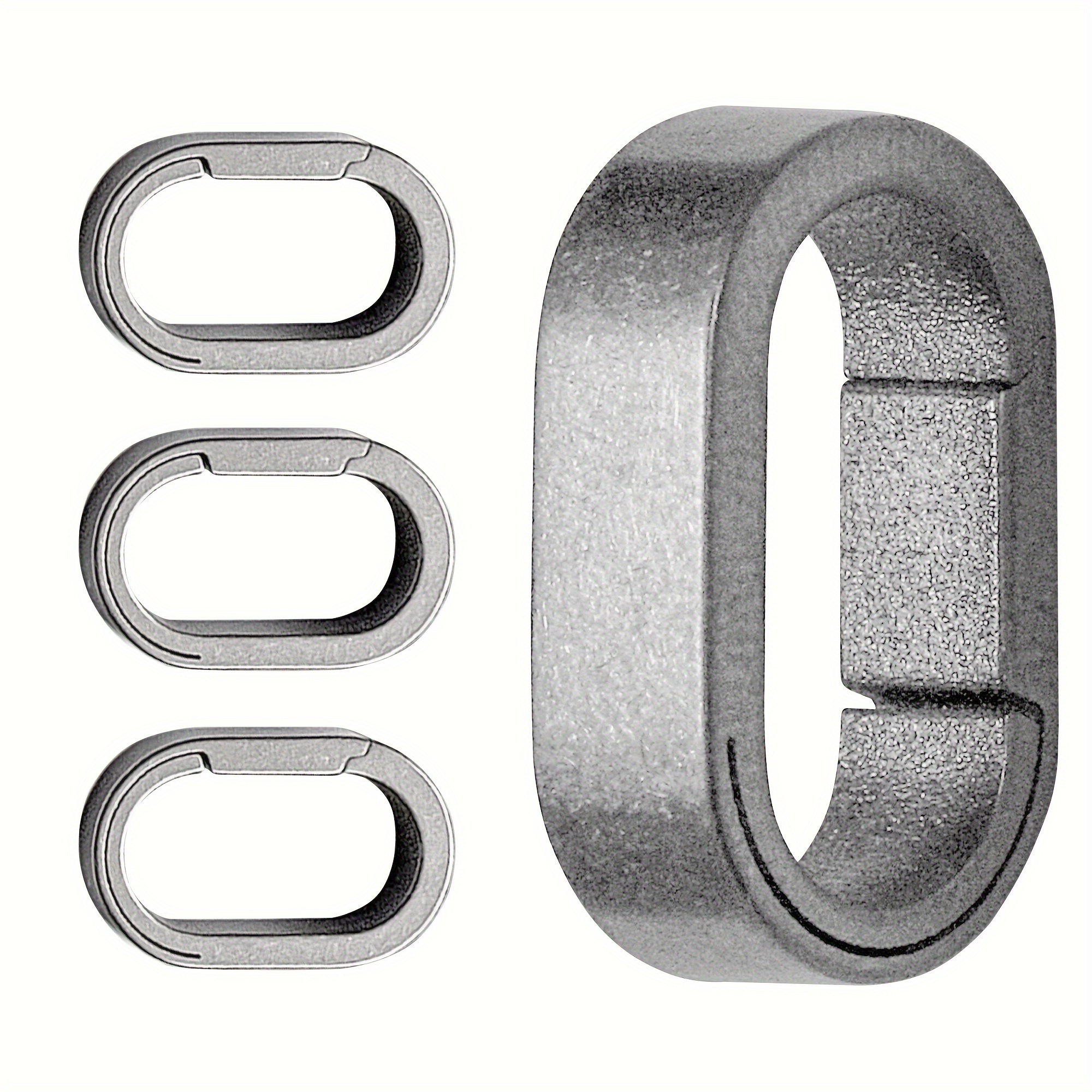 6Pcs Titanium Key Ring Side Pushing Key Rings Quick Release Key Ring Key  Organizer Kit Titanium Metal Split Rings for DIY Keychains Pet Collar  Jewelry