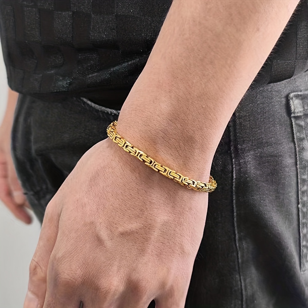 Mens gold hand on sale chains