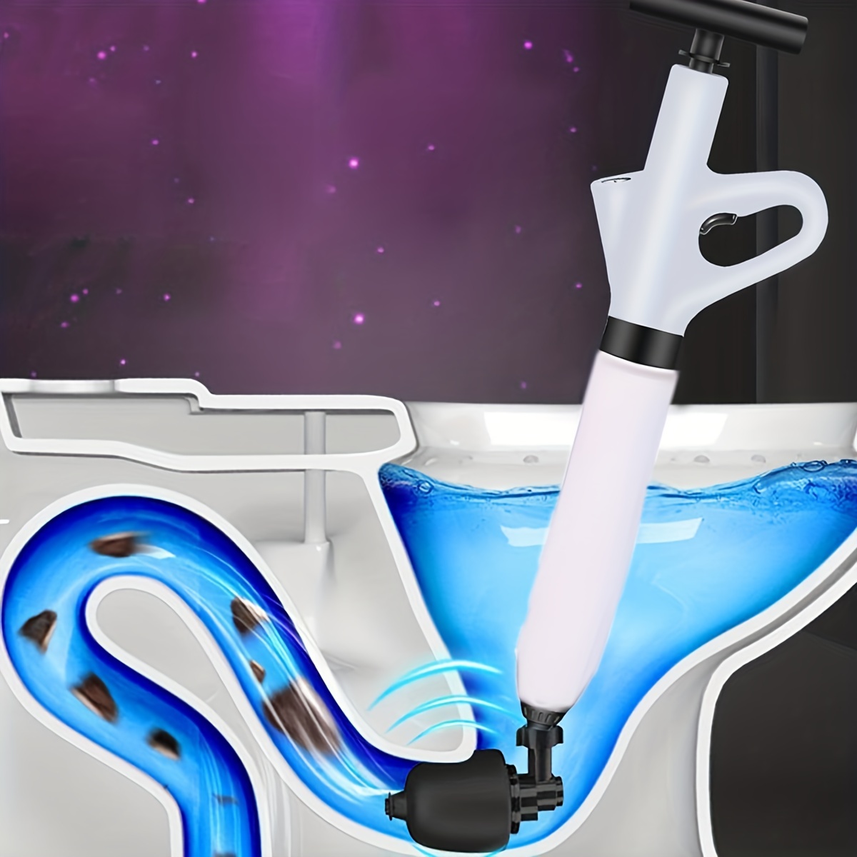 Heavy Duty Air Drain Snake: Unclog Your Toilet Shower Sink - Temu