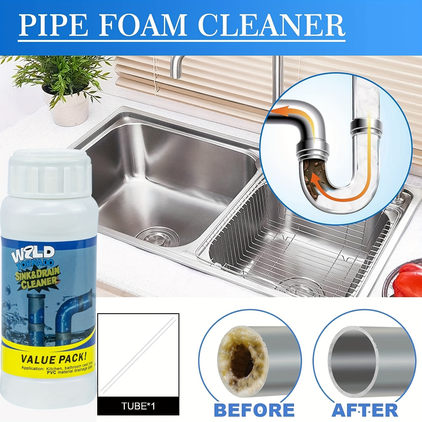 Sink Cleaning Tablets Kitchen Dishwashing Sink Cleaning - Temu