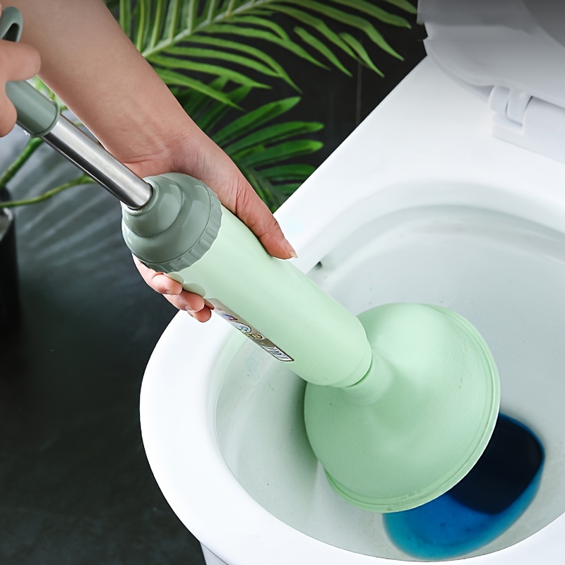 High Pressure Toilet Unblock One Shot Toilet Pipe Plunger Silicone Quickly  Unblock Household Toilet Sewer Dredging Plunger